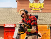 lumberjack with chainsaw
