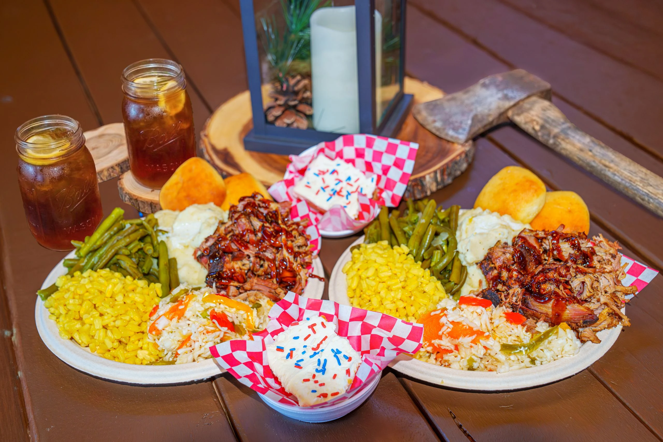 lumberjack dinner show menu